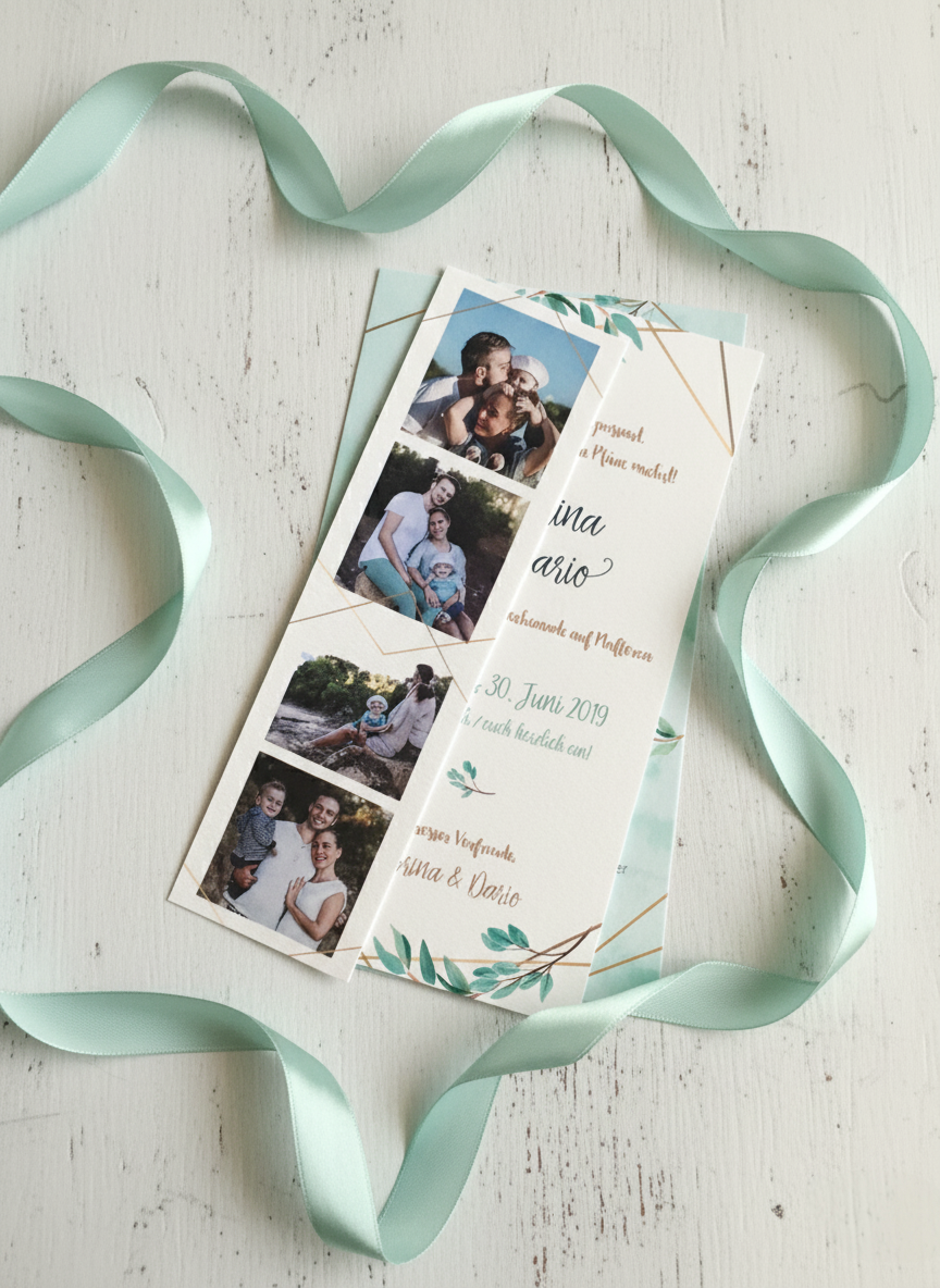 Invitación personalizada boda Mallorca